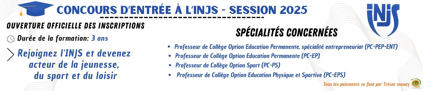 INJS - Institut National de la Jeunesse et du Sport